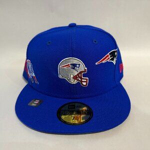 New Era Just Don New England Patriots 59FIFTY fitted hat royal blue Size 7 1/2